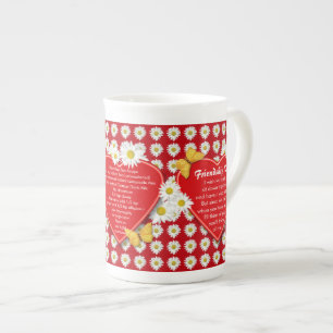 Tasses de porcelaine tendre de recette de thé