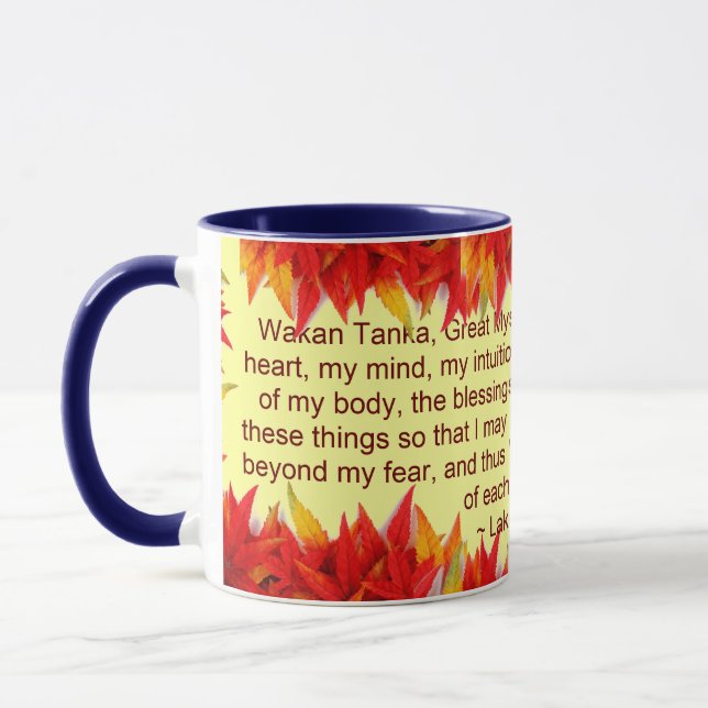 tasses de prière de lakota (Gauche)