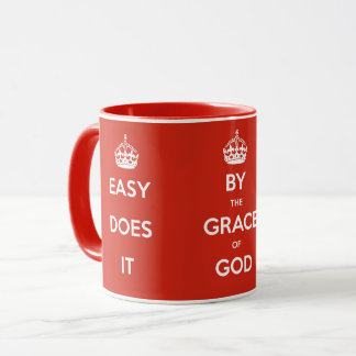 Tasses de slogans des Alcooliques anonymes (rouge)