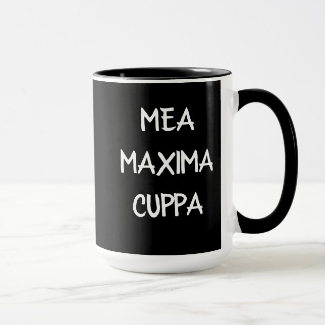 Tasses de thé latines humoristiques de montant (Droite)