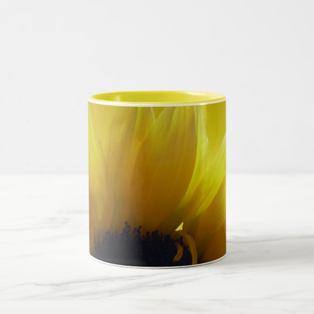 Tasses de tournesol Mug Tasses et lunettes Jaunes  (Centre)