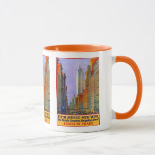 Tasses de Vintage voyage de New York Etats-Unis