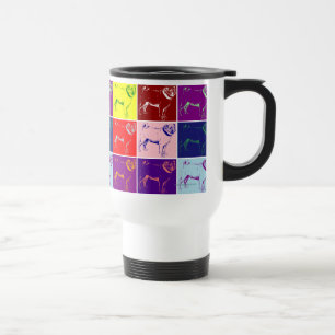 Tasses de voyage de chien de carlin de carlins