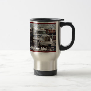 TASSES DE VOYAGE D'INSTALLATION DE CAMION BLANC DE