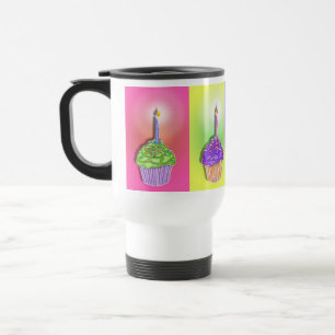 Tasses de voyage - petits gâteaux d'anniversaire