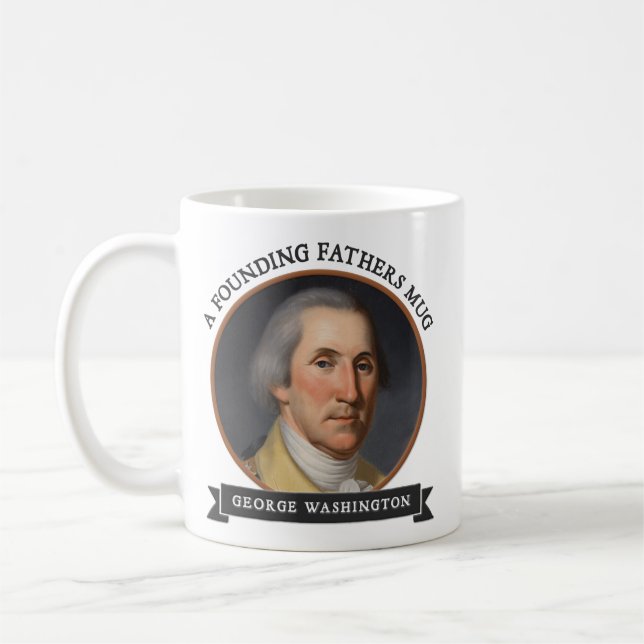 Tasses des pères fondateurs : George Washington (Gauche)