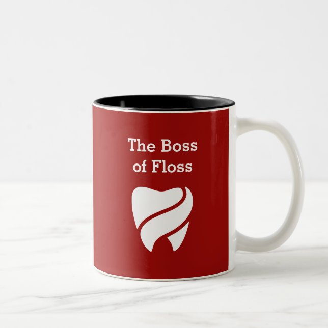 Tasses drôles de bureau de thème de dentiste (Droit)
