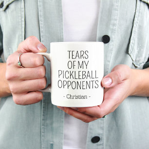 Tasses drôles de mes adversaires de pickleball Mug