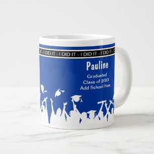Tasses enormes d'obtention du diplôme