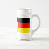 Tasses et Steins allemands de drapeau de croix de