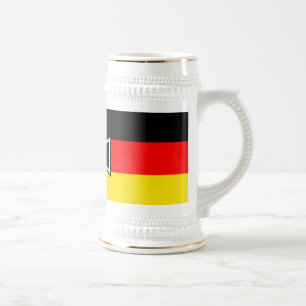 Tasses et Steins allemands de drapeau de croix de