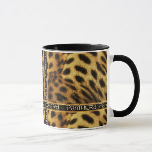 Tasses et tasses de safari de faune de léopard