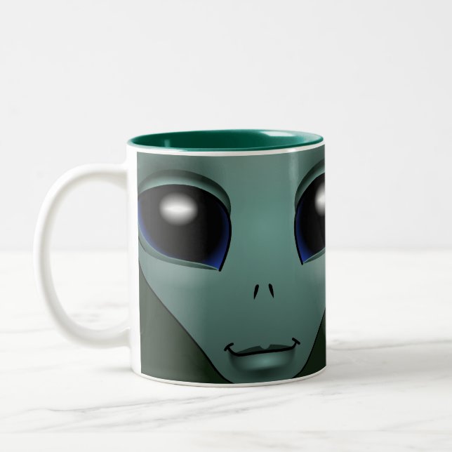 Tasses extraterrestres grises de tasse étrangère (Gauche)