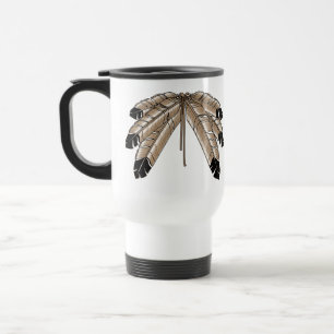 Tasses indigènes de voyage d'art de premiers