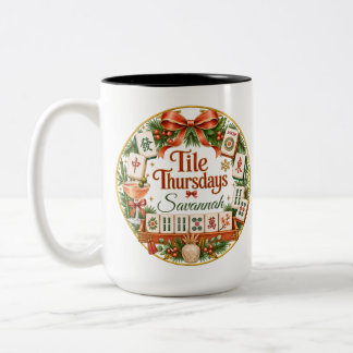 Tasses Mahjong du Jeudi Tuile Cadeau Club Mahjong