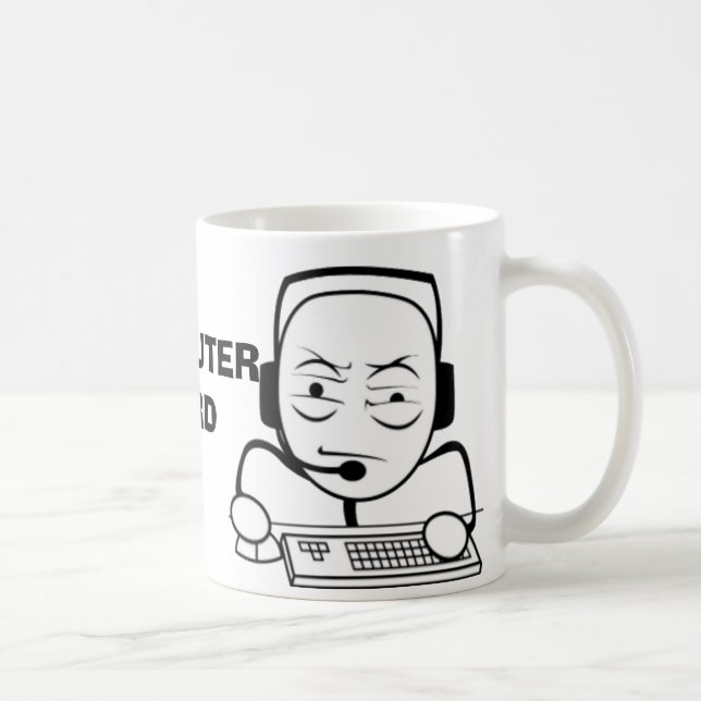 Tasses nerd de meme d'Internet d'ordinateur (Droite)