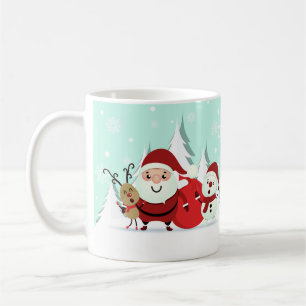 Tasses nommées faites sur commande de Père Noël,