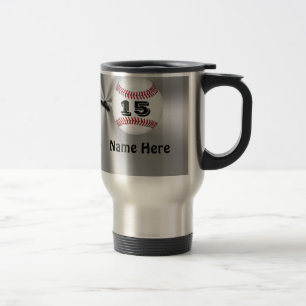 Tasses personnalisées de base-ball avec le NOM et