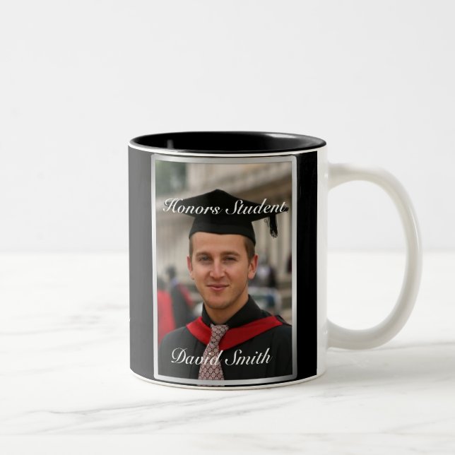 Tasses personnalisées de photo d'obtention du (Droit)