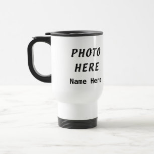 Tasses personnalisées de voyage de café de photo