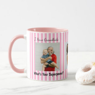 Tasses Personnalisées Drôles Grands-Parents Rayure