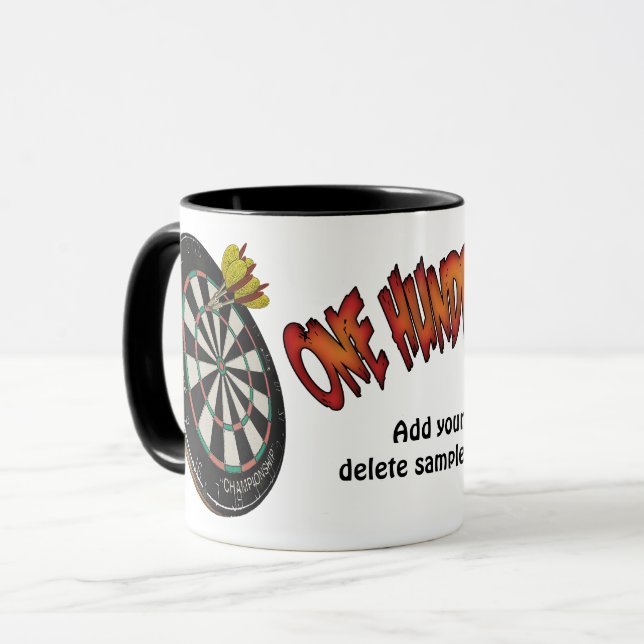Tasses personnalisées par dards (Devant gauche)