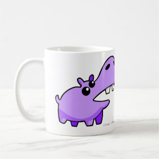 Tasses potables et tasses d'hippopotame heureux