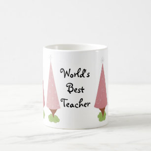 Tasses pour enseignants - Arbres roses