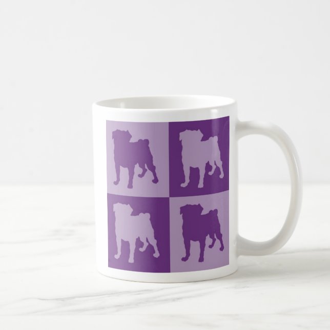 Tasses pourpres de carlin (Droite)
