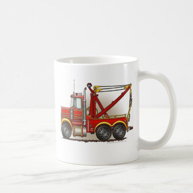 Tasses rouges de naufrageur de dépanneuse (Droite)