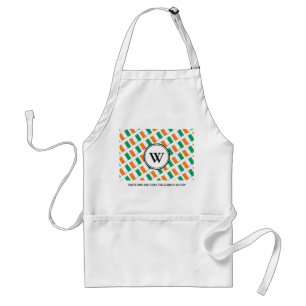 TASTE AND SEE Custom Monogram Ivory Coast Flag Standard Apron