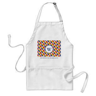 TASTE AND SEE Custom Monogram ROMANIA Flag Standard Apron