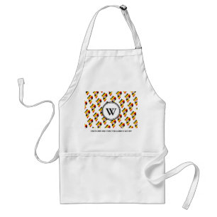 TASTE AND SEE Customizable Monogram Uganda Flag Standard Apron