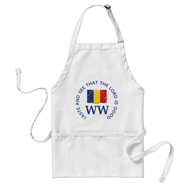 TASTE AND SEE Monogrammed Romania flag Standard Apron (Front)