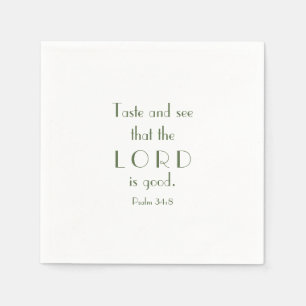 Taste and See the Lord Is Good   Cookie Exchange Napkin