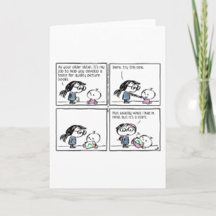 Taste For Picture Books card for book lovers