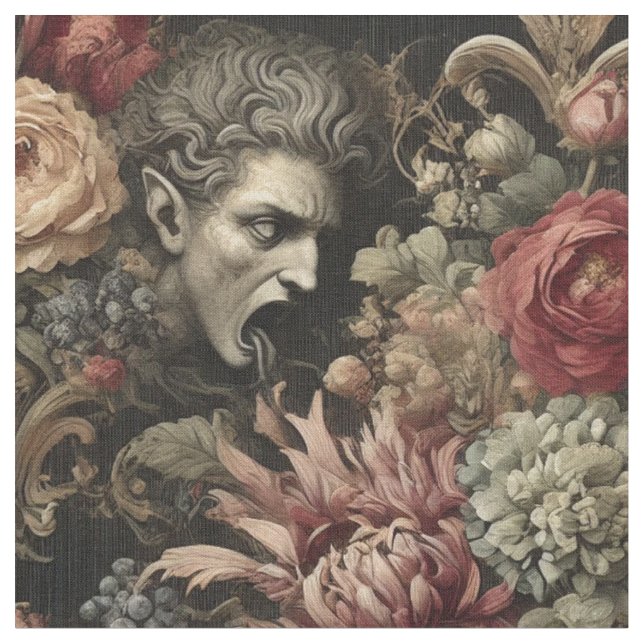 Taste Like Baroque – Gothic Statement Tile Fabric (Close Up)