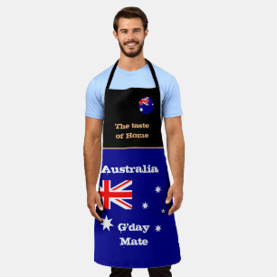 Taste of Home & Australian Flag /Australia Cooking Apron