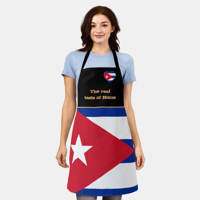 Taste of Home, Cuban Flag, Cuba /Cooking Apron (Worn)