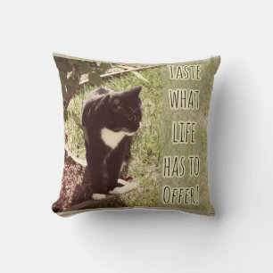 Taste of Life Throw Pillow
