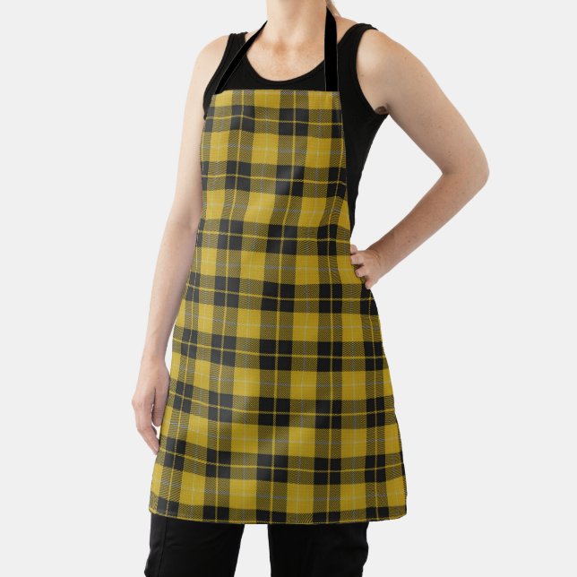 Taste of Scotland Clan Barclay Tartan Apron (Insitu)