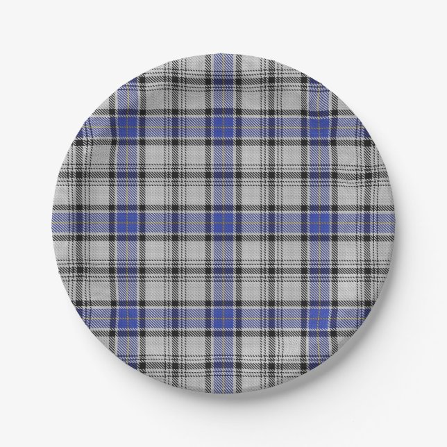 Taste of Scotland Clan Hannay Tartan Plaid Paper Plate (Front)