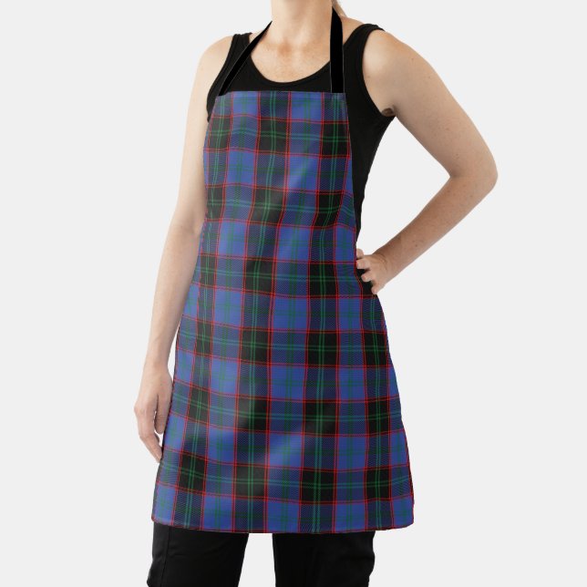 Taste of Scotland Clan Home Tartan Plaid Apron (Insitu)
