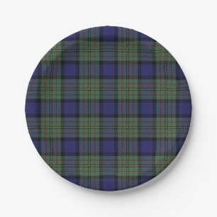 Taste of Scotland Clan MacLaren Tartan Plaid Paper Plate