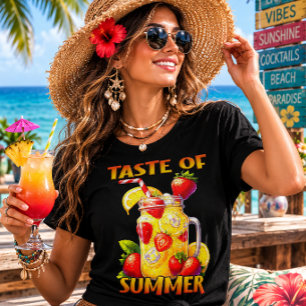 Taste of Summer with Lemons & Strawberries Tri-Blend Shirt