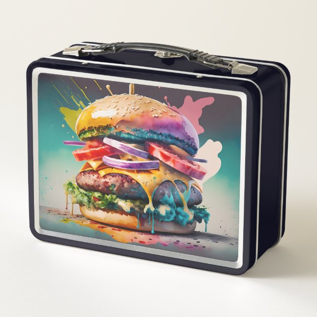 Taste the Rainbow: Bursting Burger Lunch Box (Back)