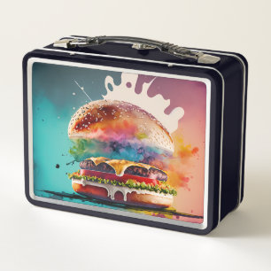 Taste the Rainbow: Bursting Burger Lunch Box