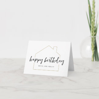 Tasteful Happy Birthday Realty Card