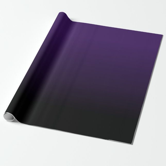Tasteful Monochrome Flat Shading Wrapping Paper (Unrolled)