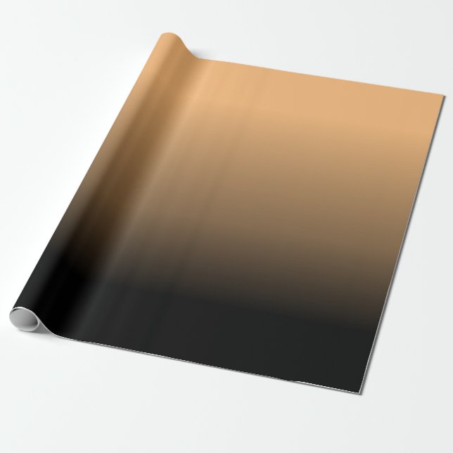 Tasteful Monochrome Flat Shading Wrapping Paper (Unrolled)